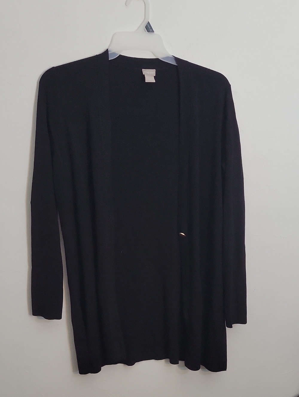 Chico's Black Open-Front Women's Cardigan